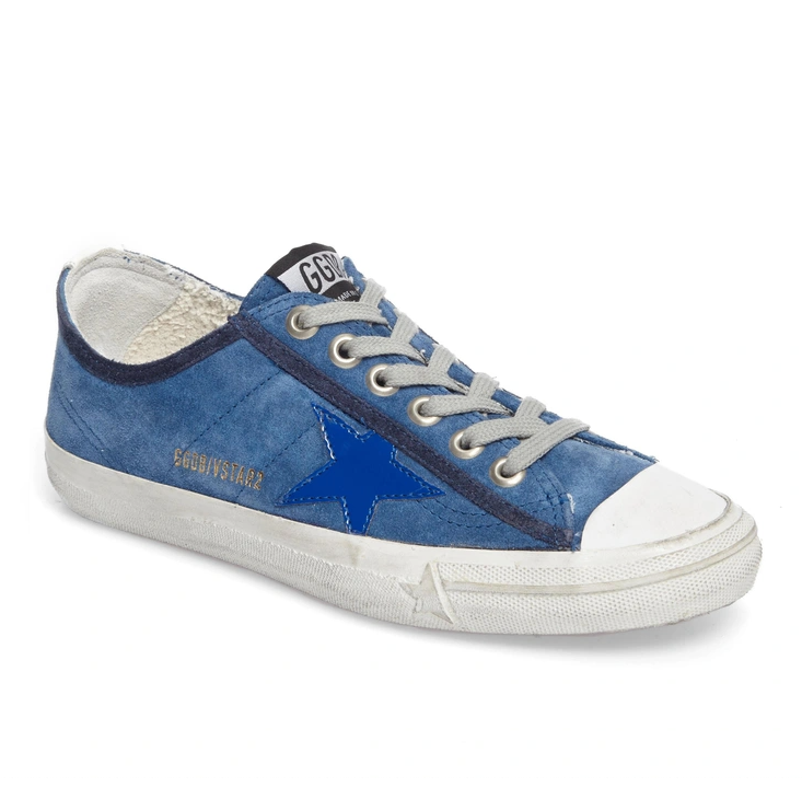 Χαμηλό πάνινα παπούτσια Golden Goose Chic Blue Suede