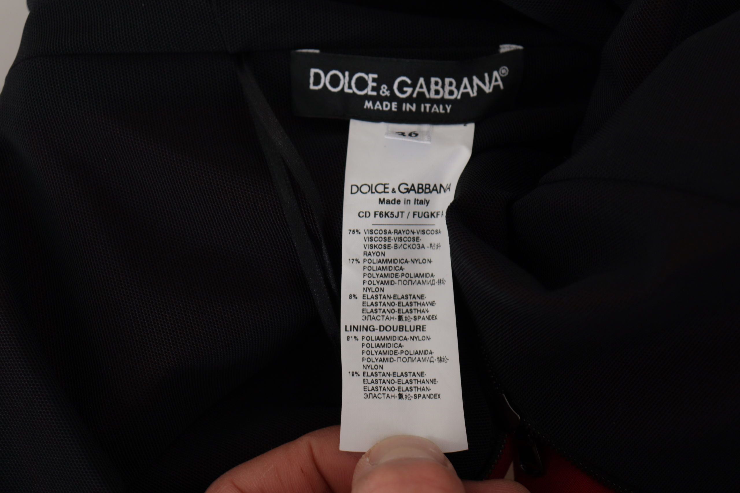 Κομψό Μίντι Φόρεμα με κόκκινο Bodycon Dolce &amp; Gabbana