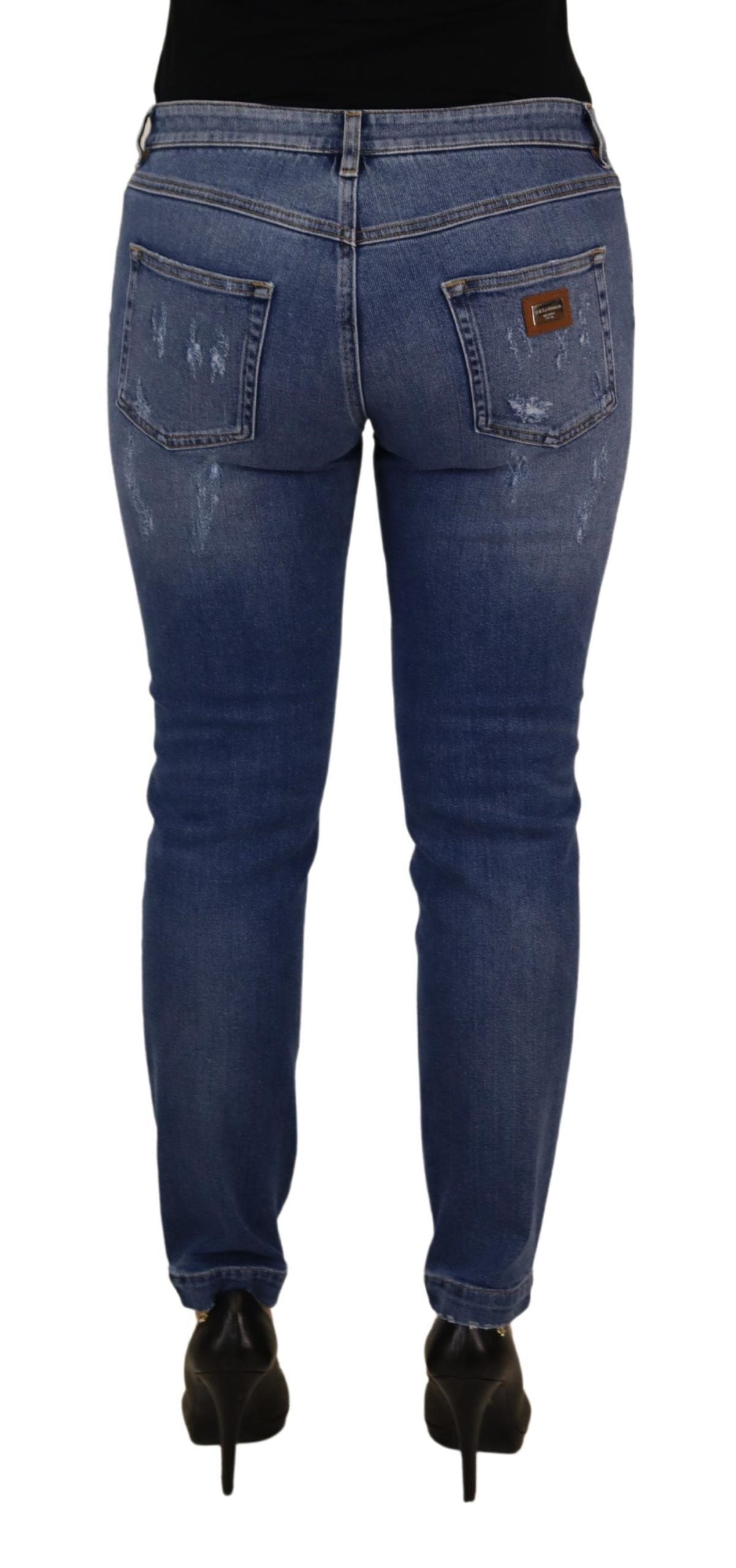 Dolce &amp; Gabbana Chic Χαμηλόμεση Skinny Denim Jeans