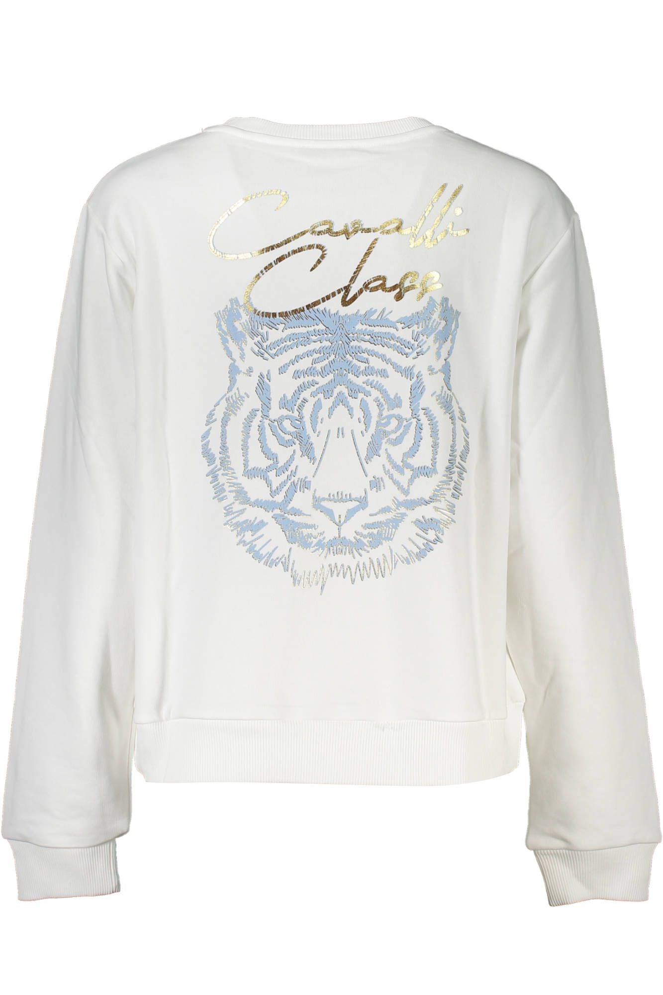 Cavalli Class Chic White Brushed Cozy φούτερ