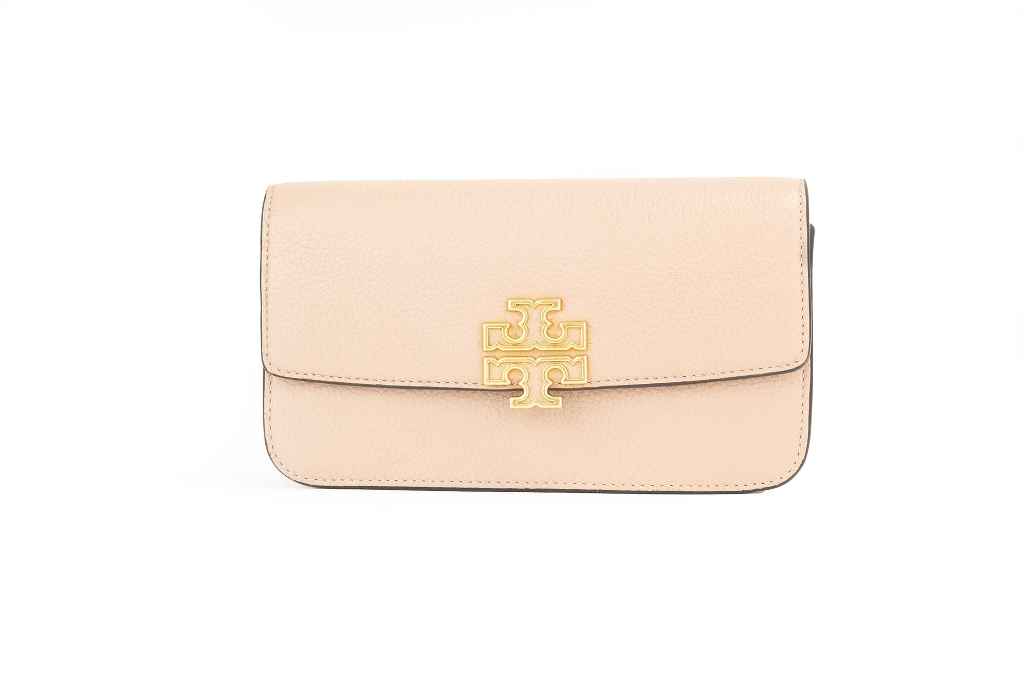 Tory Burch Britten Μικρή Τσάντα Meadowsweet από Δέρμα με Αλυσίδα