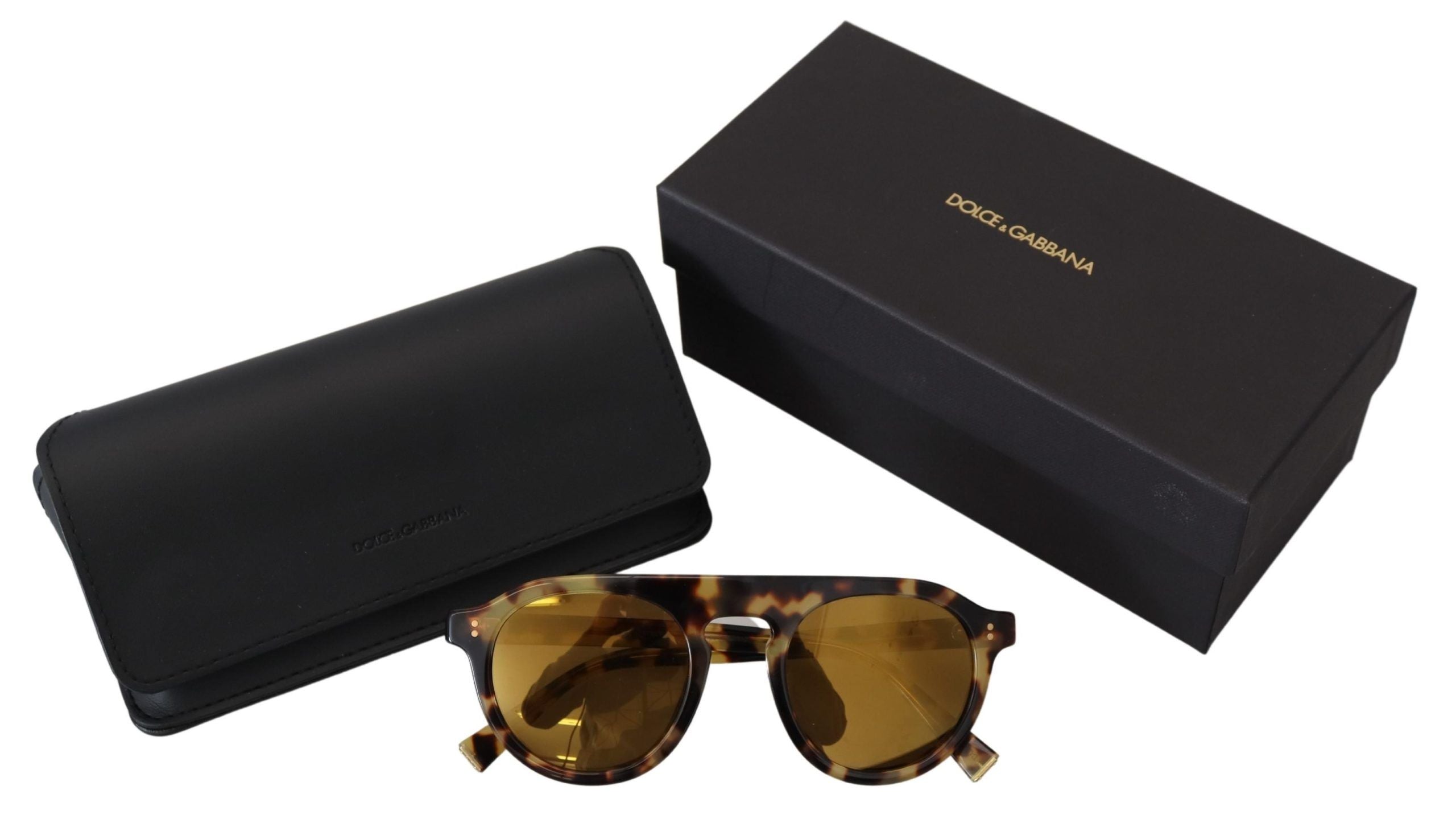 Dolce & Gabbana Κομψά Γυαλιά Ηλίου Acetate Tortoiseshell