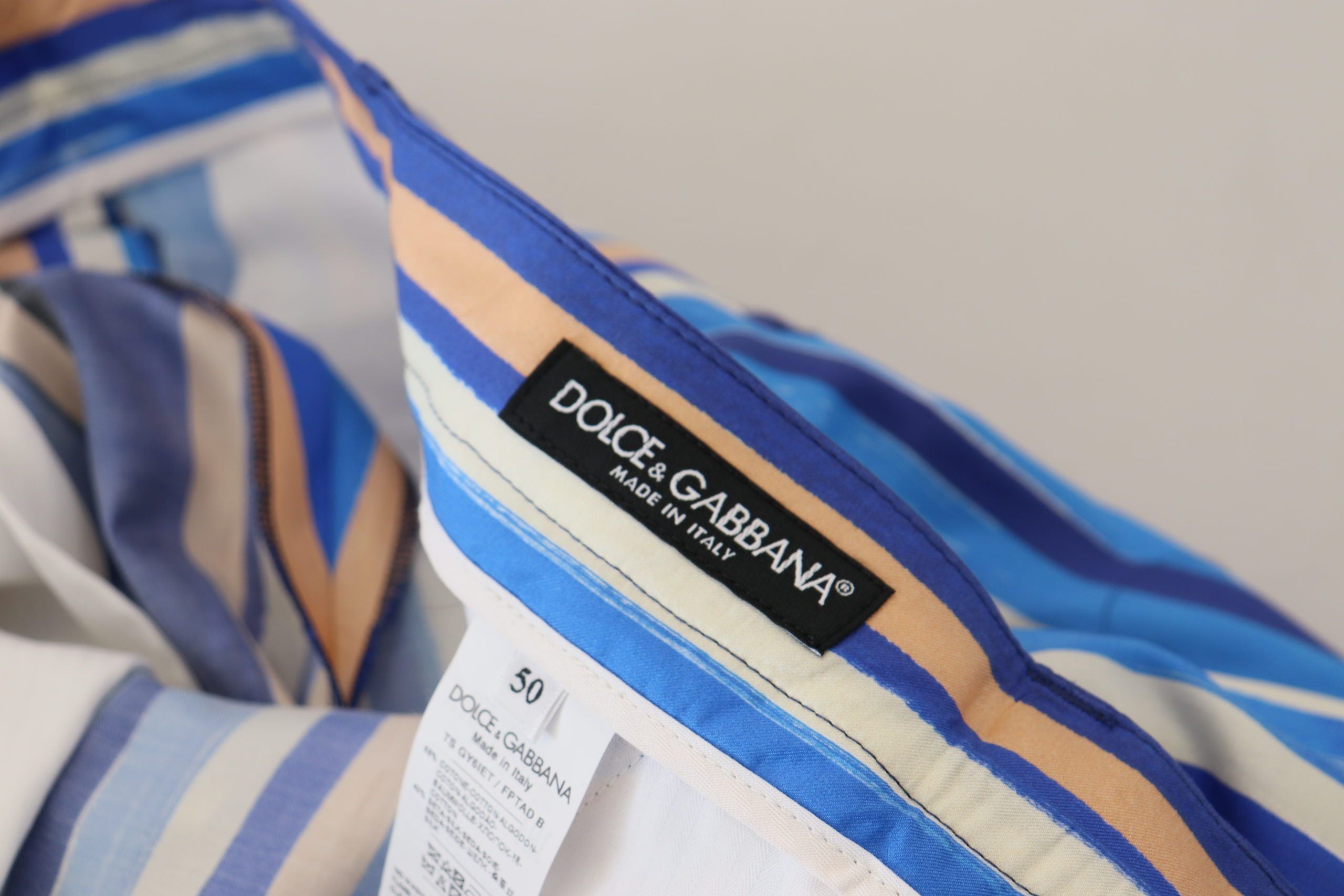 Dolce &amp; Gabbana Sleek ριγέ Slim Fit Chinos