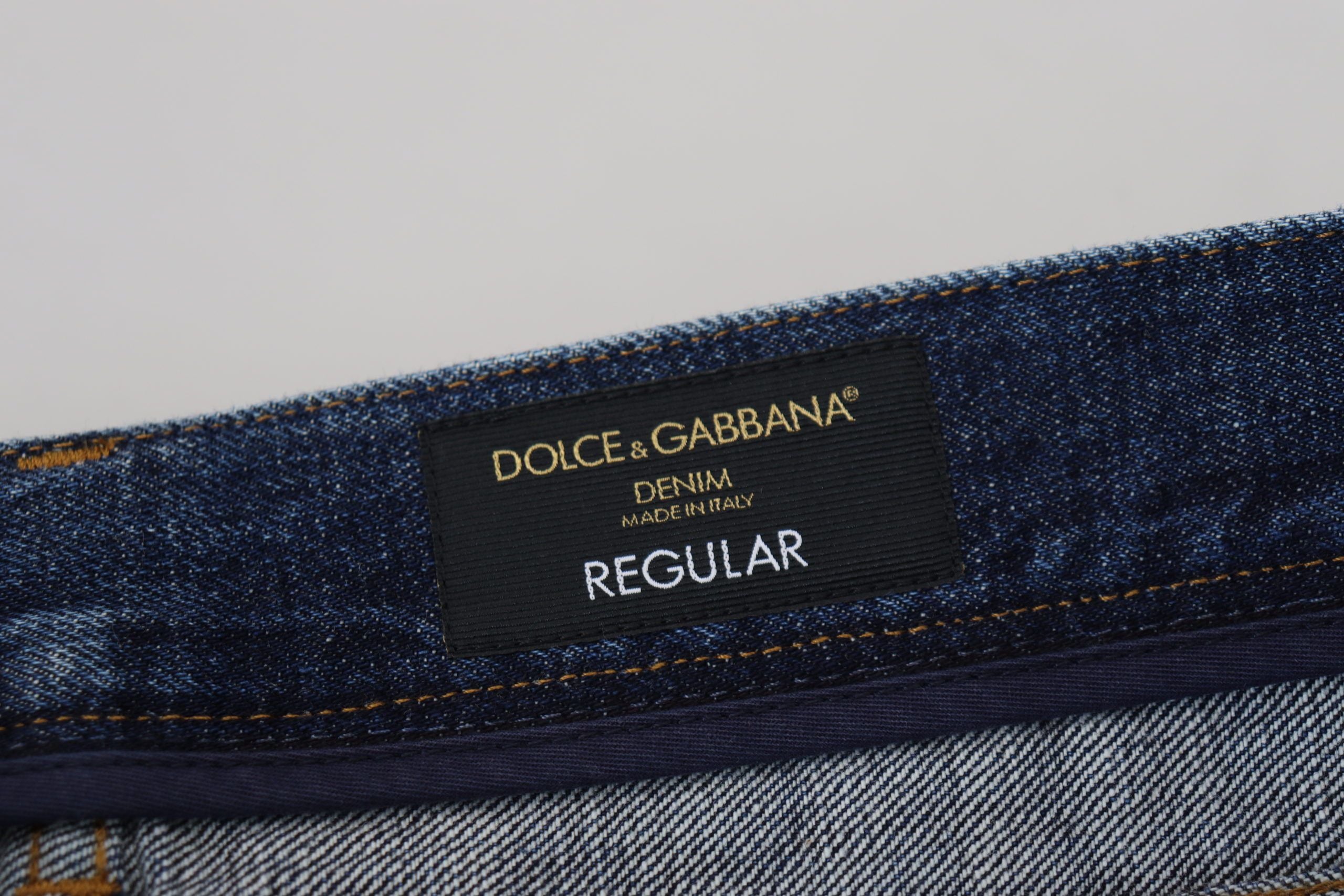 Τζιν Dolce &amp; Gabbana Elegant Blue Wash Regular Fit