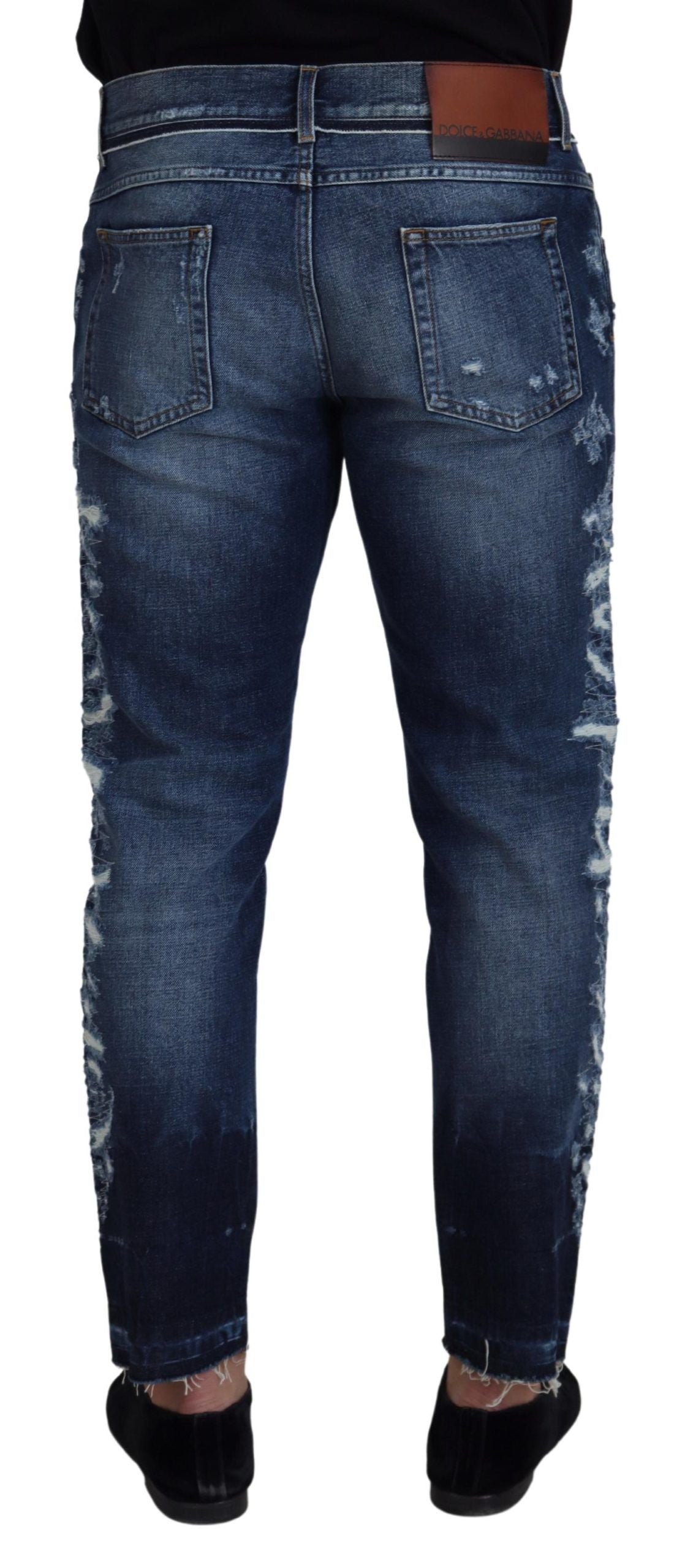 Τζιν Dolce &amp; Gabbana Elegant Blue Wash Regular Fit