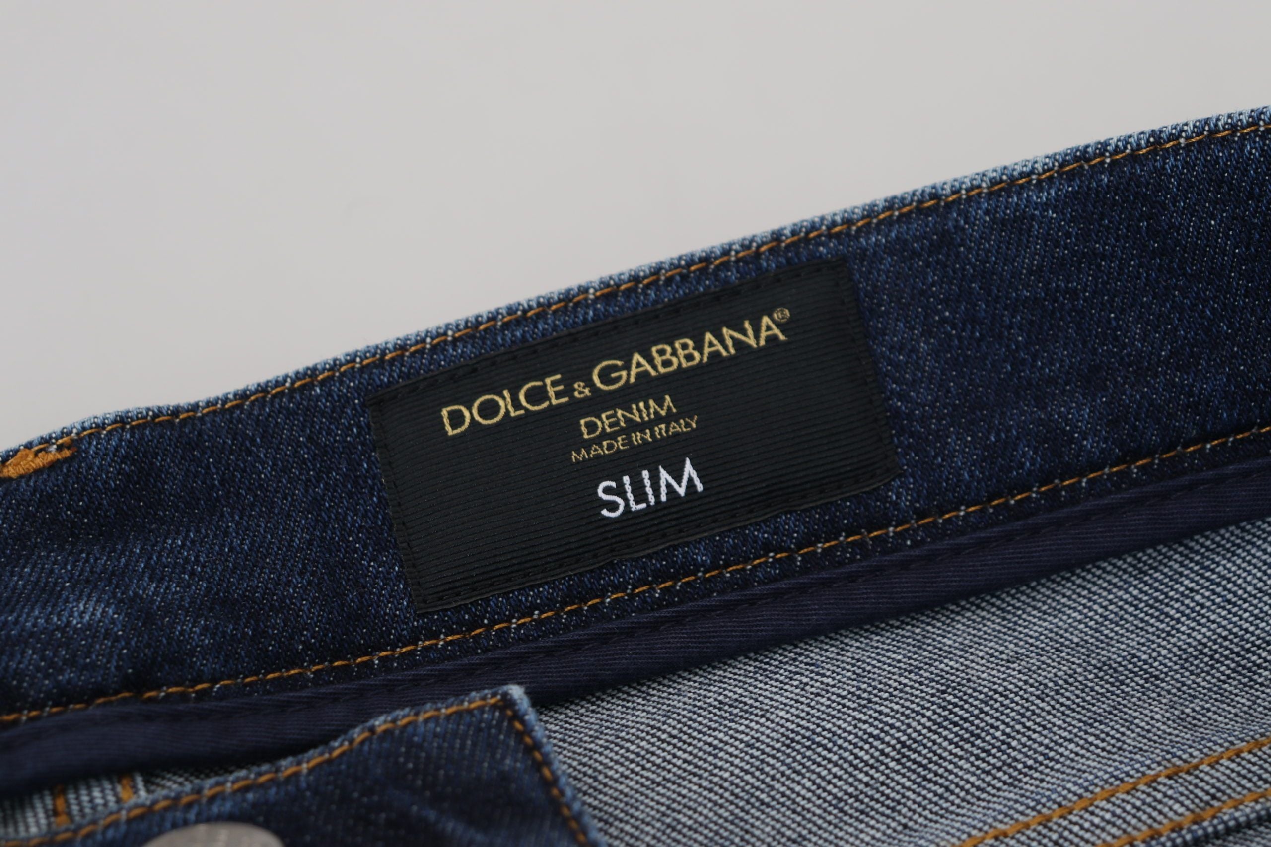 Dolce &amp; Gabbana Chic Slim Fit Italian Denim Sensation