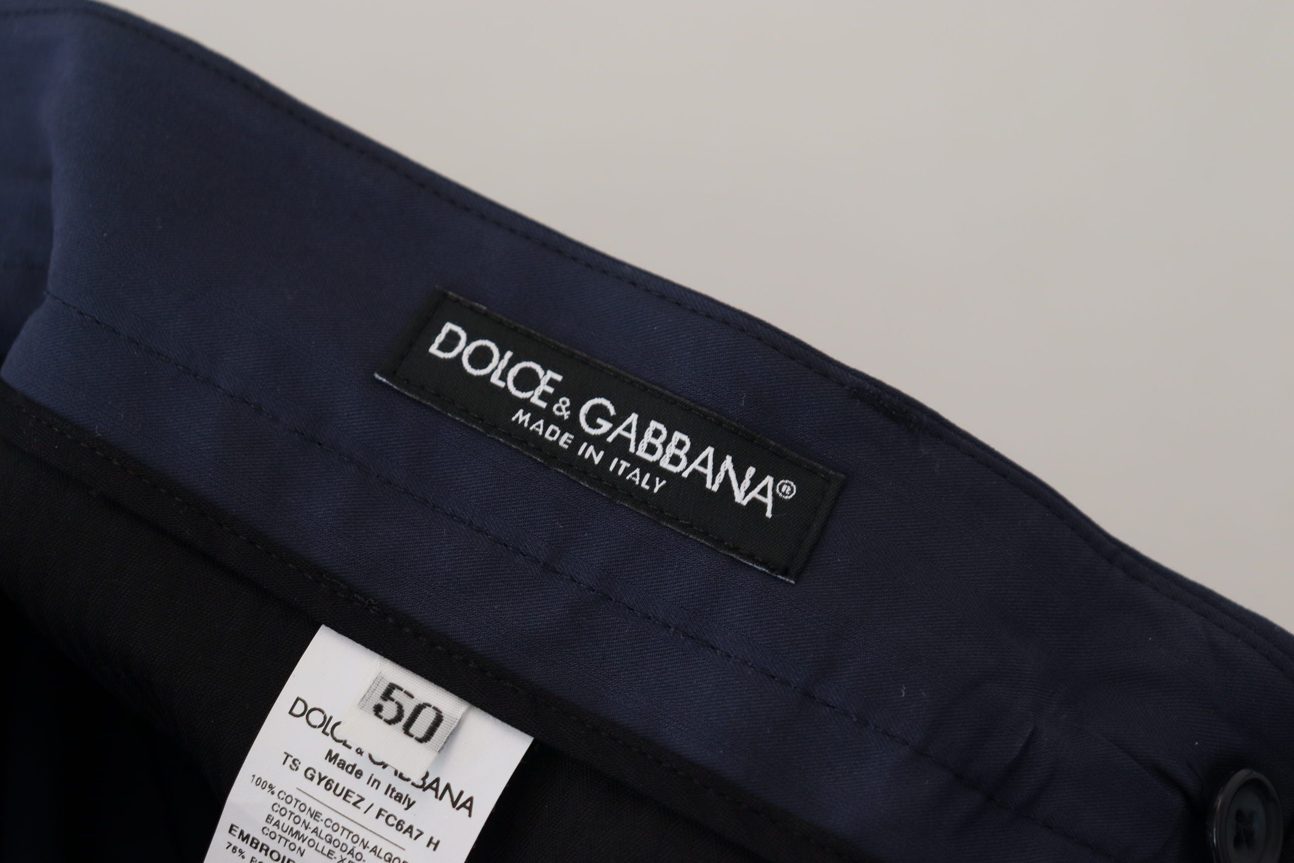 Dolce &amp; Gabbana Chic Slim Fit Chinos σε μπλε χρώμα