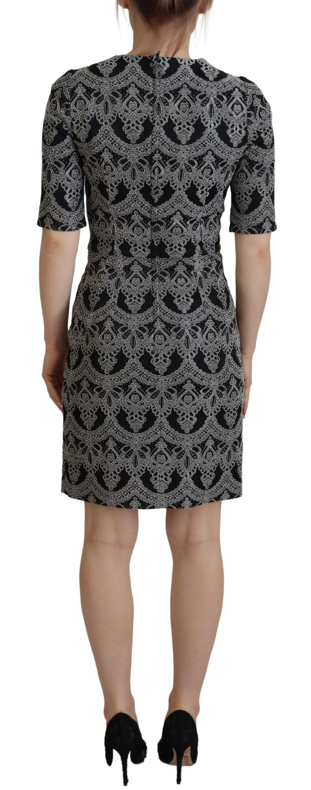 Κομψό Jacquard Bodycon Shift φόρεμα Dolce &amp; Gabbana