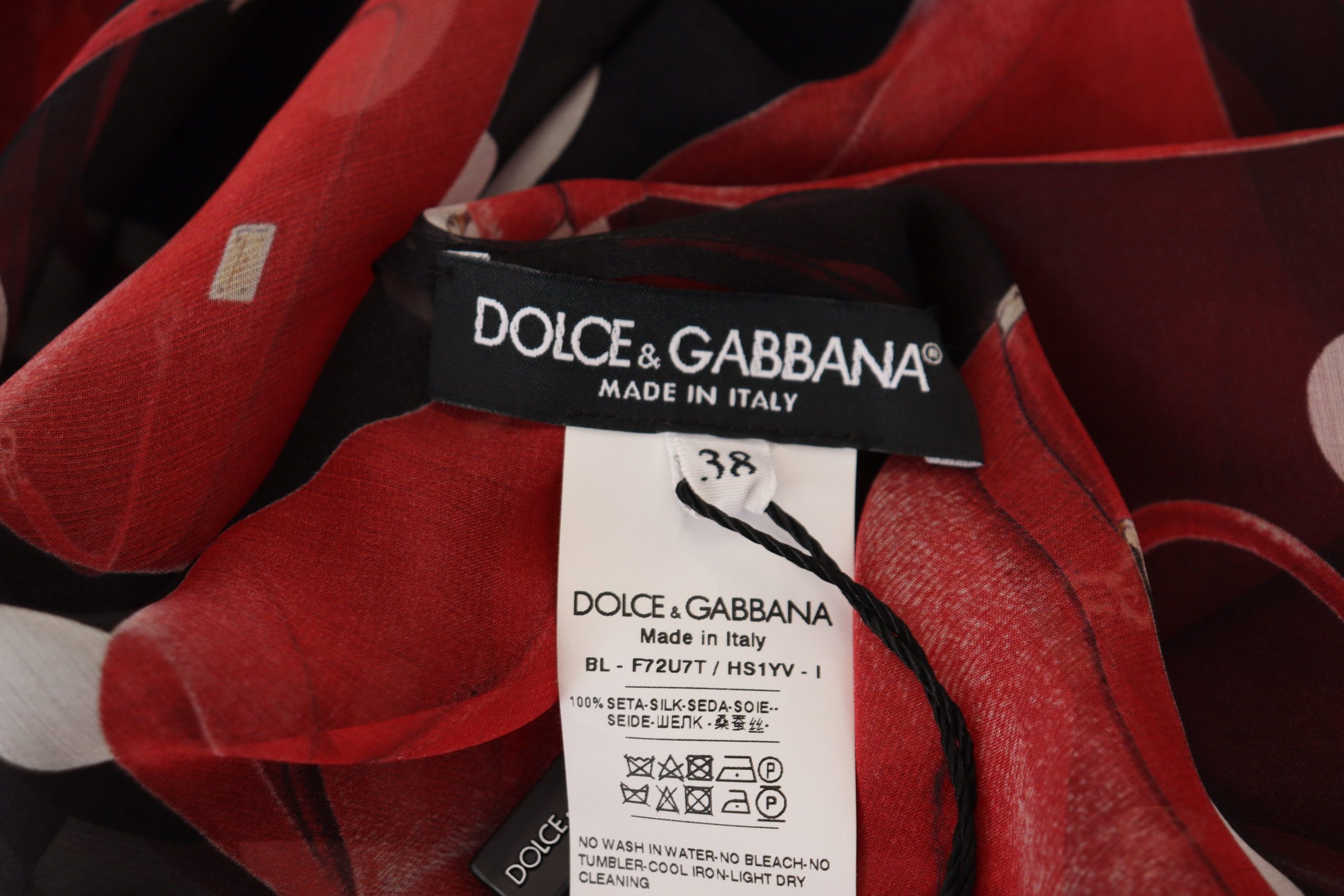 Dolce &amp; Gabbana Sicilian Print Silk Μπλούζα - Luxurious &amp; Chic