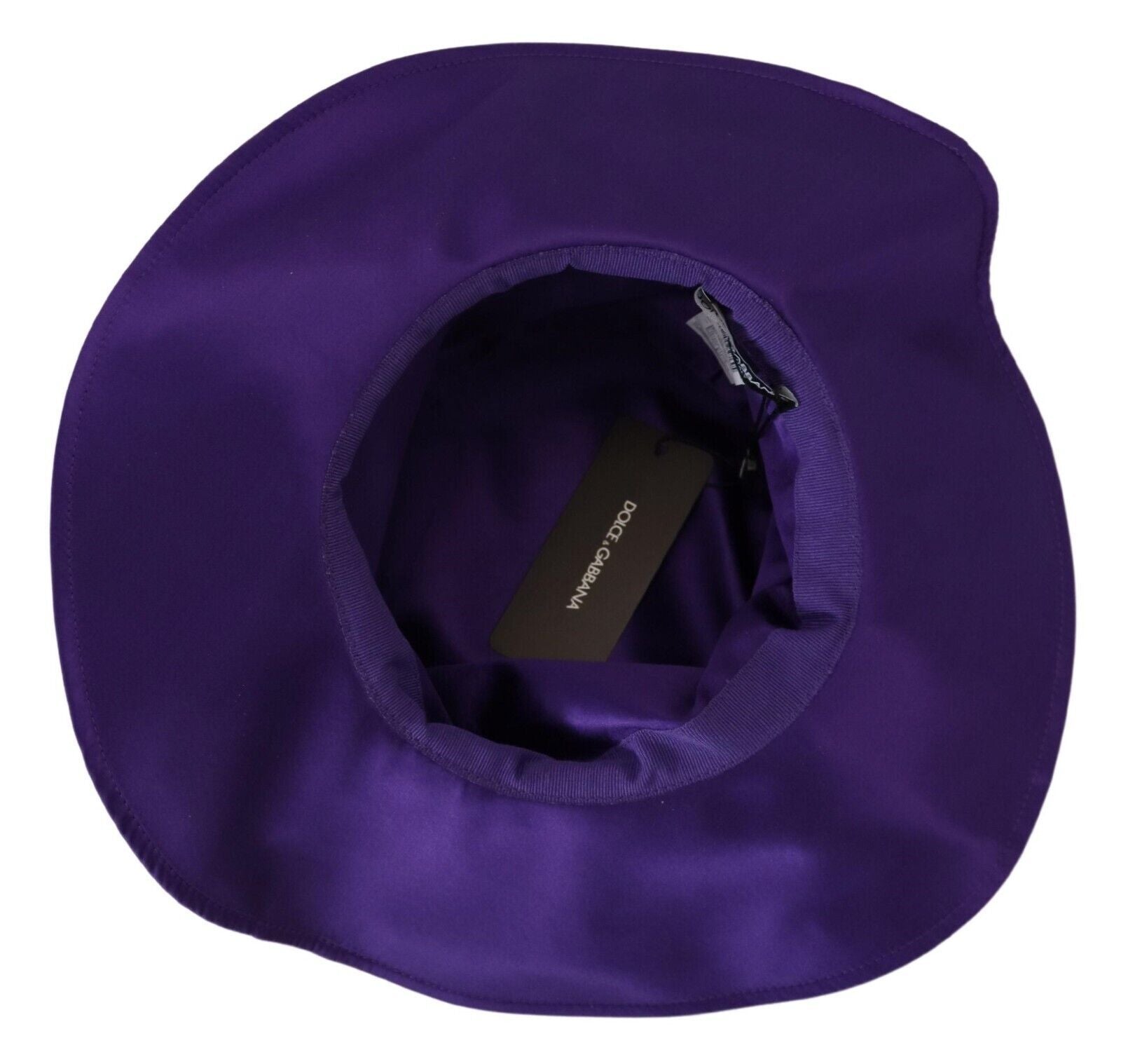 Dolce & Gabbana Elegant Purple Silk Top Hat