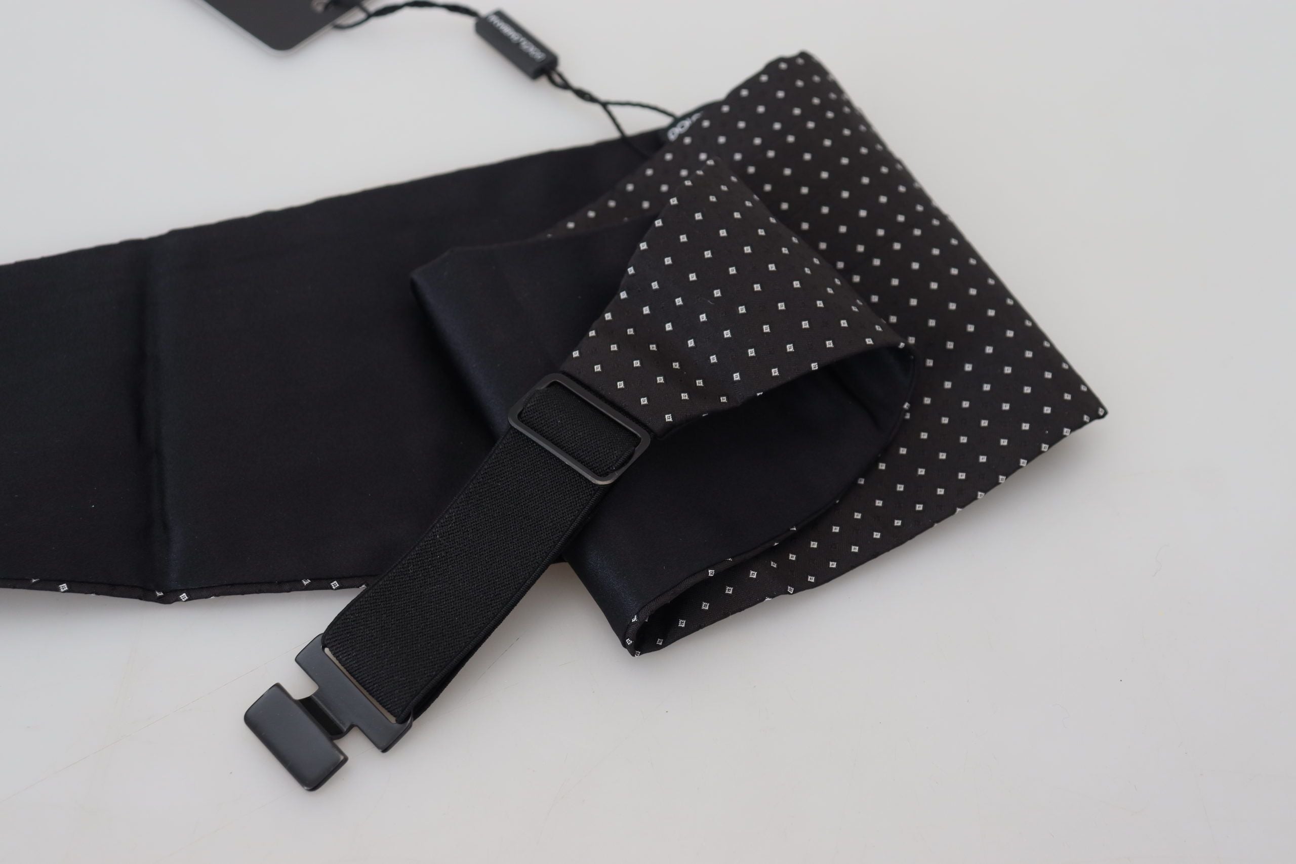 Dolce &amp; Gabbana Elegant Silk Polka Dot Cummerbund