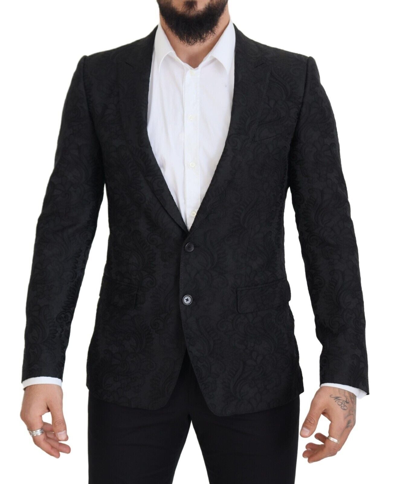 Dolce &amp; Gabbana Elegant Slim Fit Peak Lapel Blazer