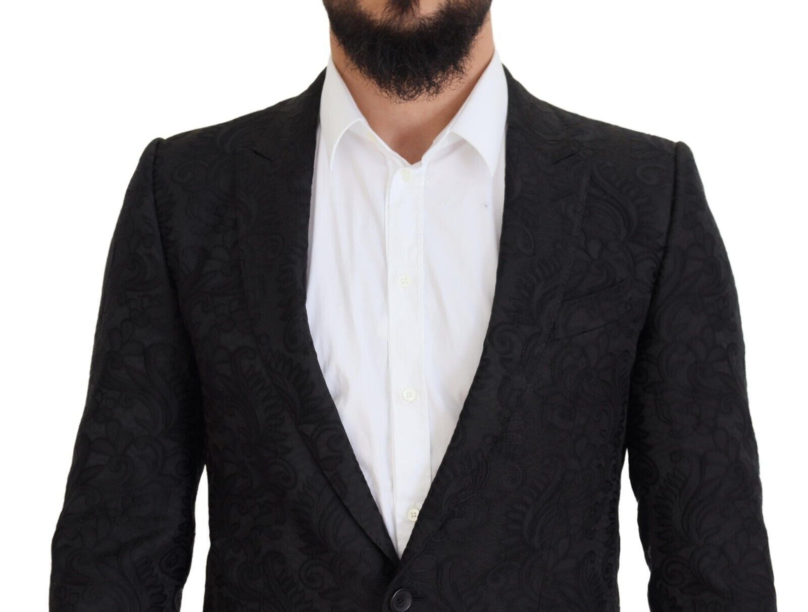 Dolce &amp; Gabbana Elegant Slim Fit Peak Lapel Blazer