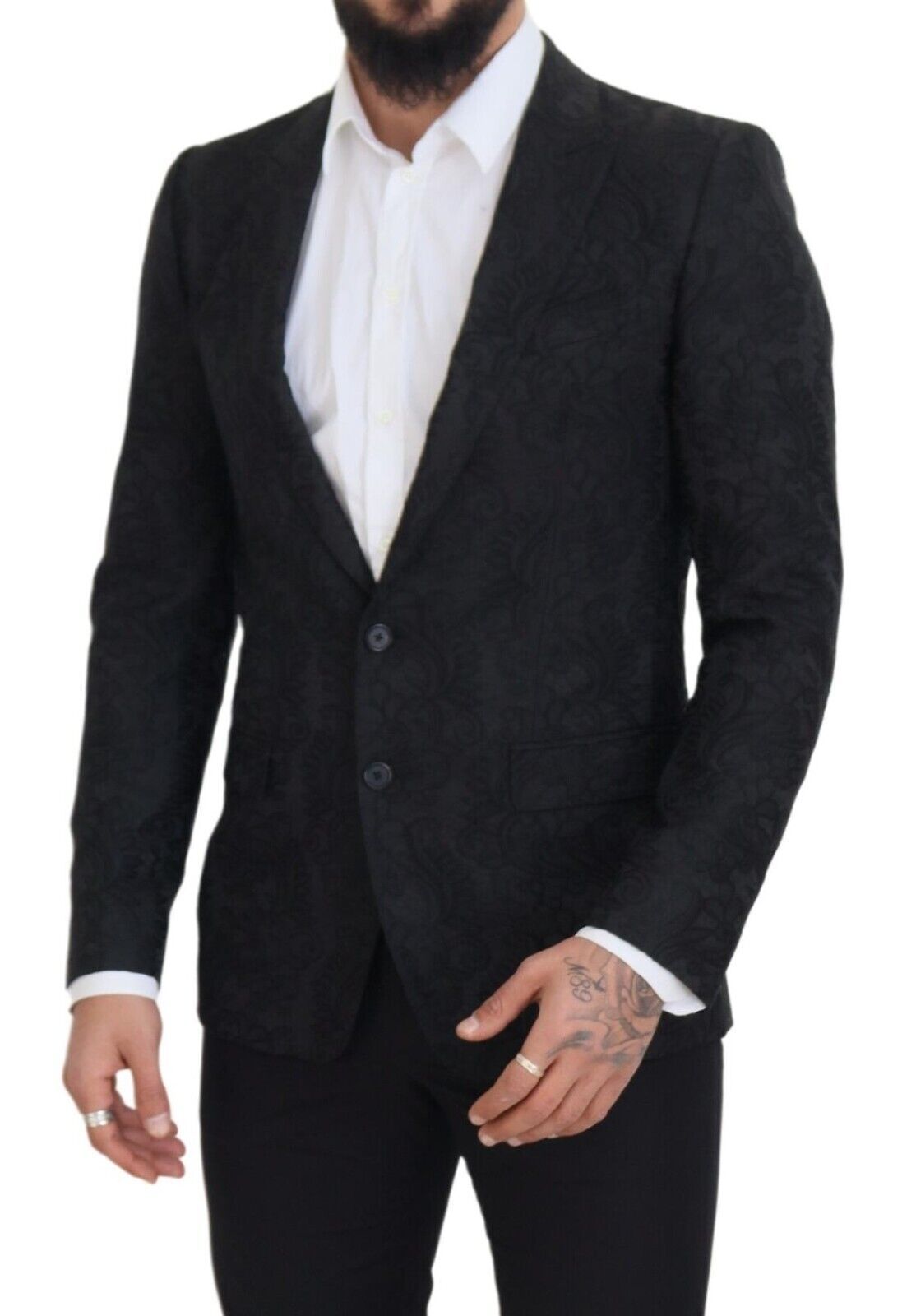 Dolce &amp; Gabbana Elegant Slim Fit Peak Lapel Blazer