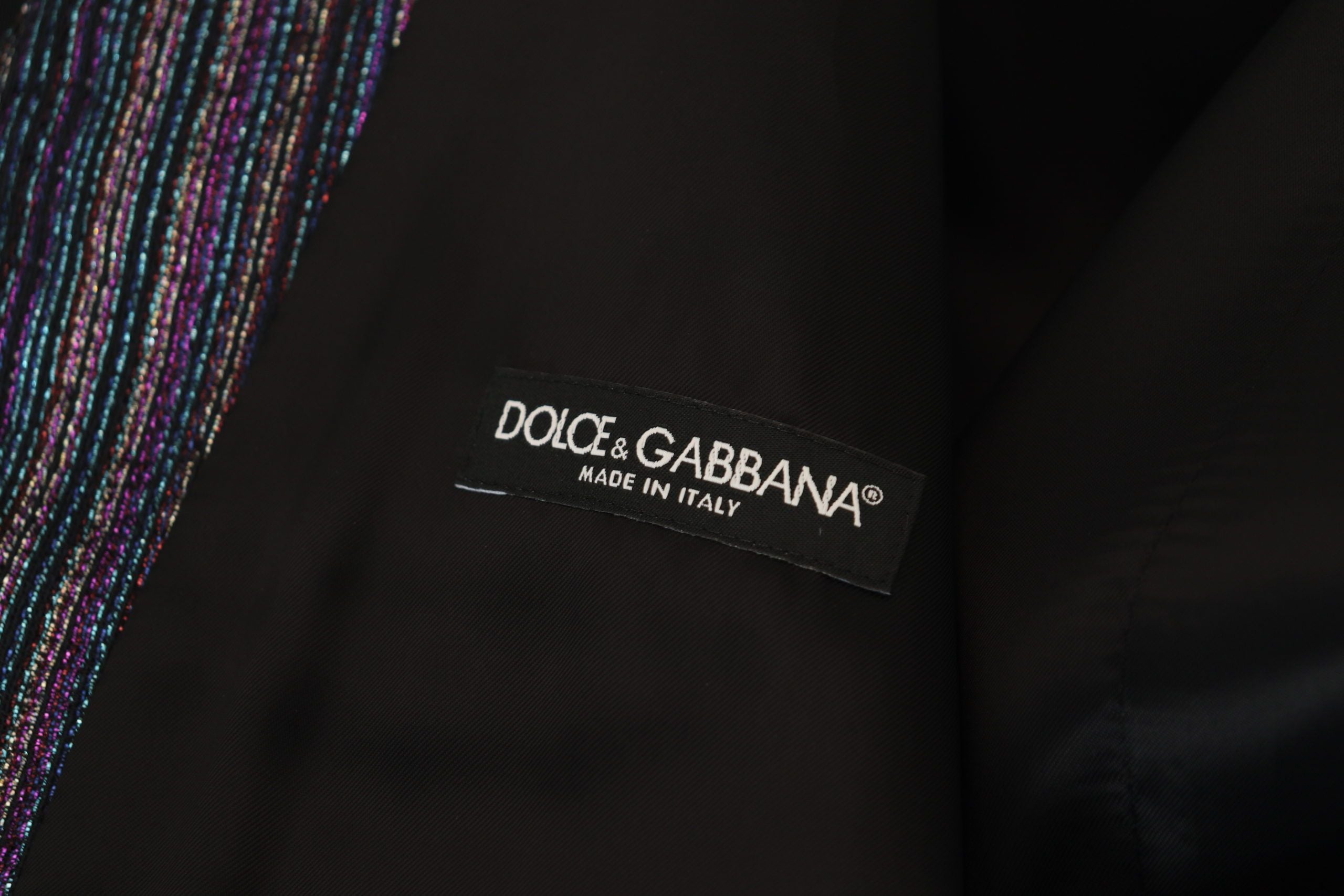 Dolce &amp; Gabbana Πολύχρωμο Επίσημο Φόρεμα Γιλέκο Luxury Blend