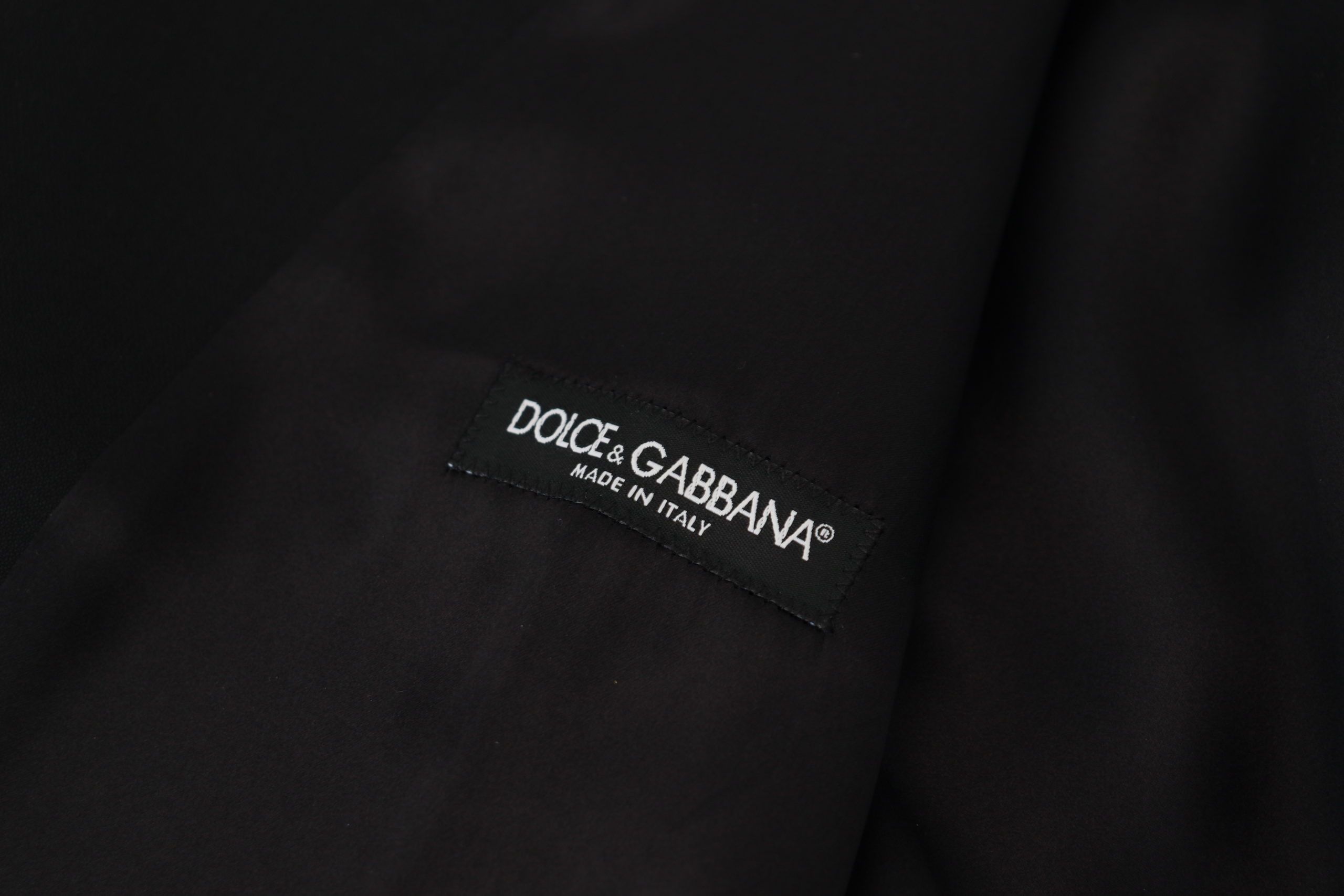 Κομψό μαύρο μονόπετο γιλέκο Dolce &amp; Gabbana