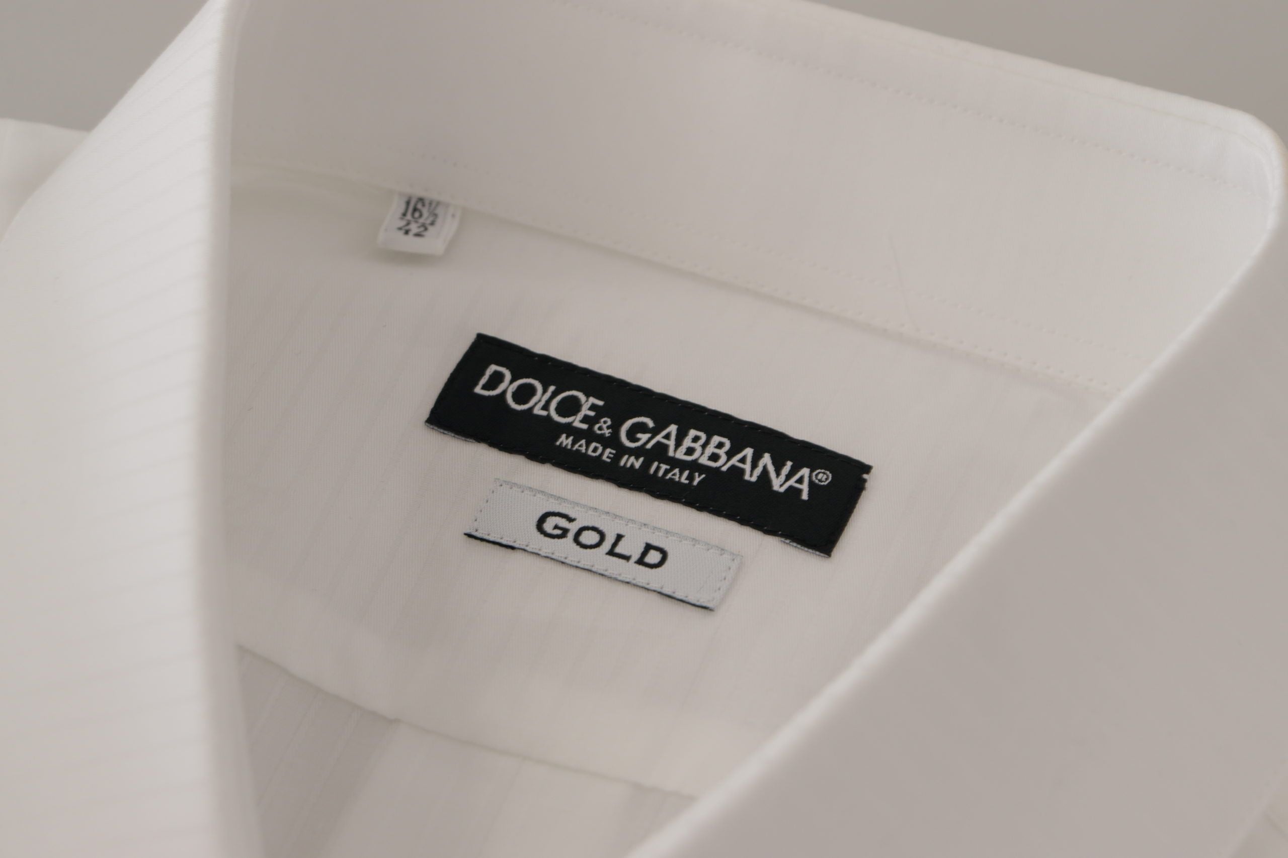 Dolce & Gabbana Elegant White Cotton Dress Shirt