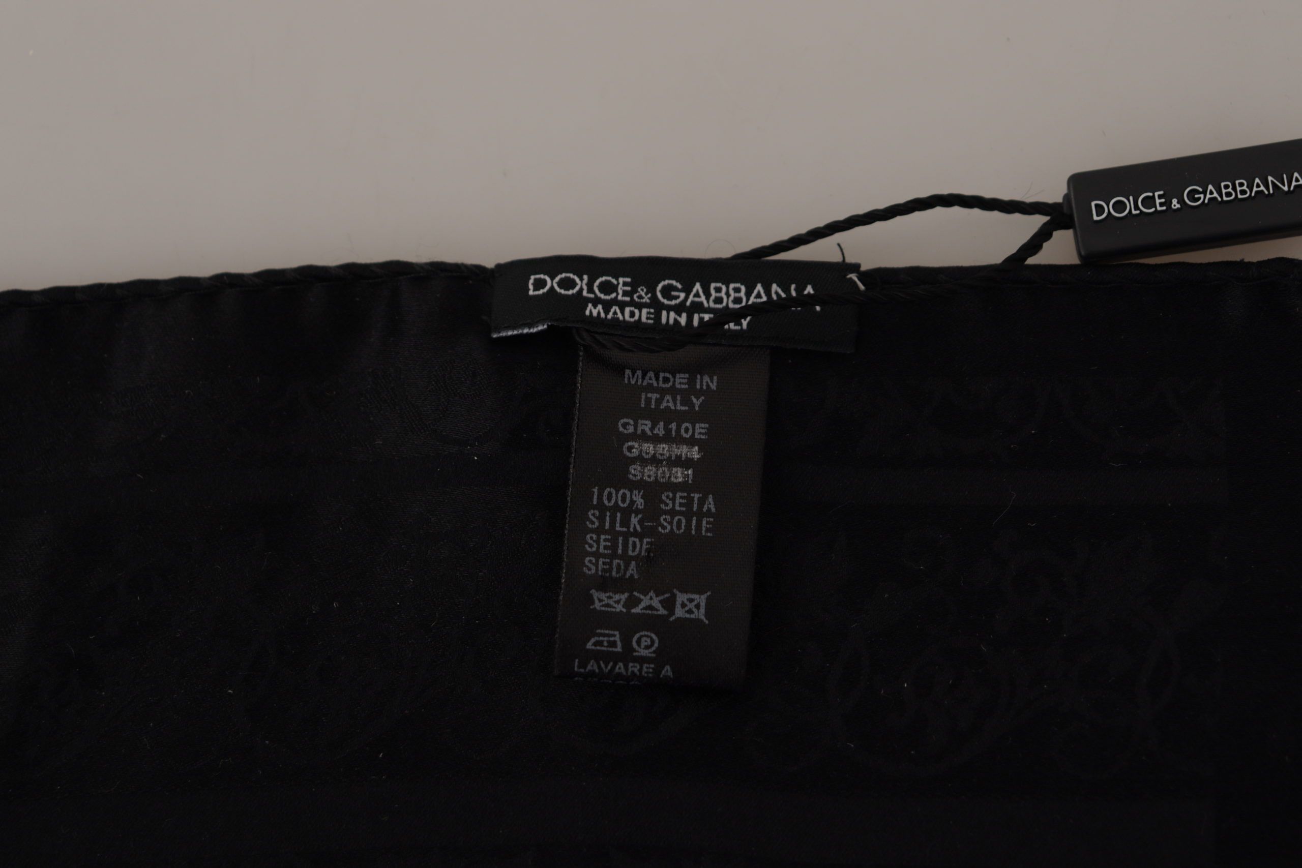 Dolce & Gabbana Κομψό Ανδρικό Τετράγωνο Μαντήλι από Μετάξι