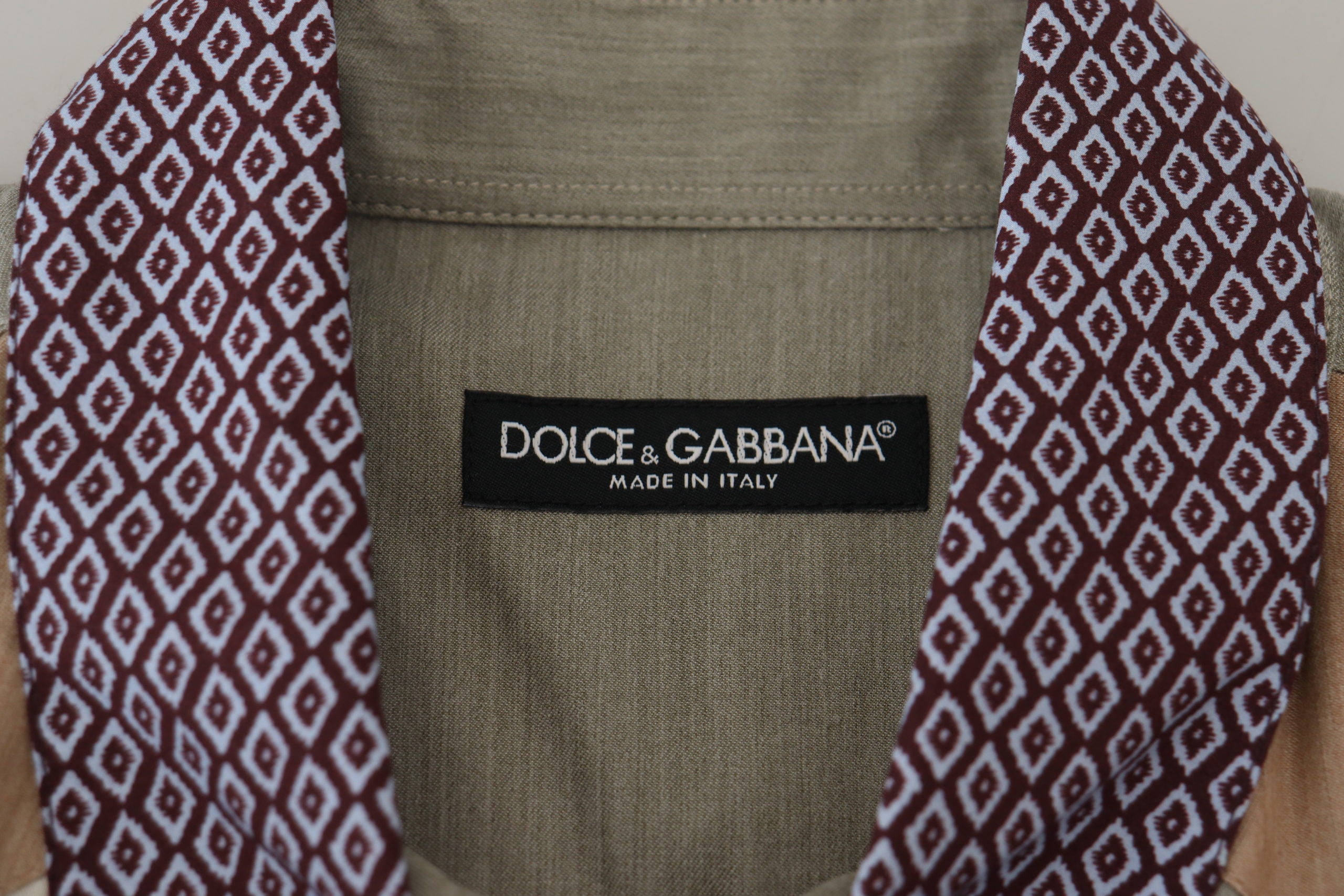 Dolce &amp; Gabbana Κομψό πολύχρωμο Slim Fit Casual πουκάμισο