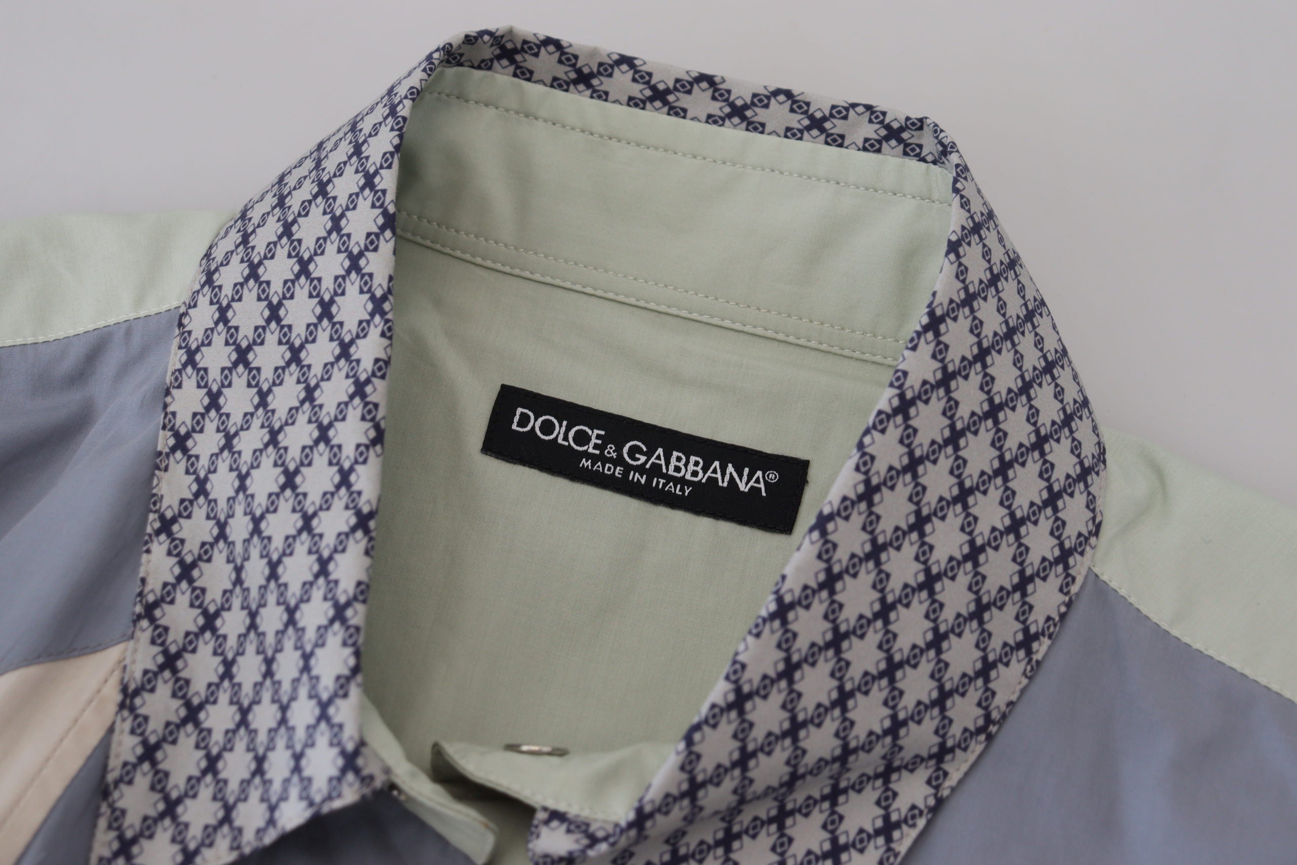 Dolce & Gabbana Multicolor Slim Fit Casual Shirt