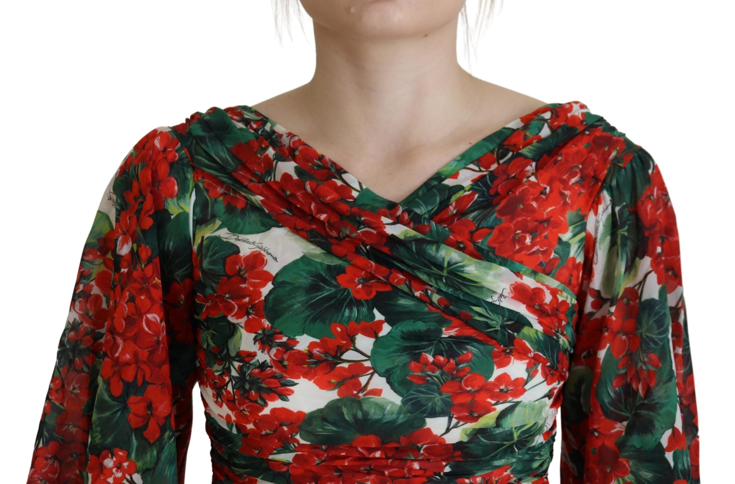 Dolce & Gabbana Enchanting Floral Print Sheath Dress