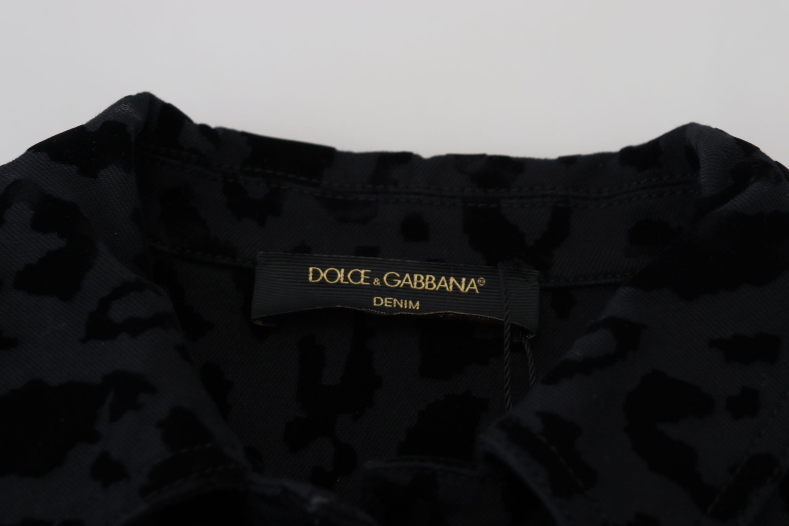 Dolce &amp; Gabbana Chic Leopard τζιν μπουφάν