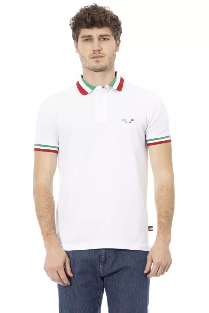 Πόλο μπλουζάκι Baldinini Trend Chic Tricolor γιακά