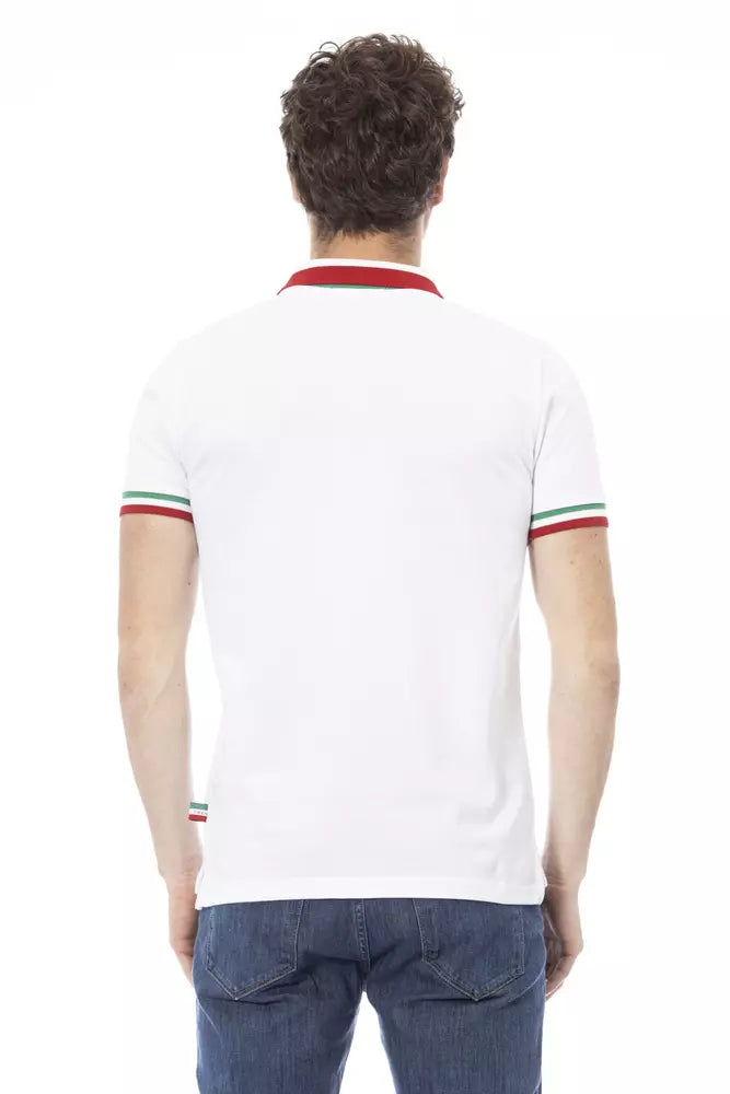 Πόλο μπλουζάκι Baldinini Trend Chic Tricolor γιακά