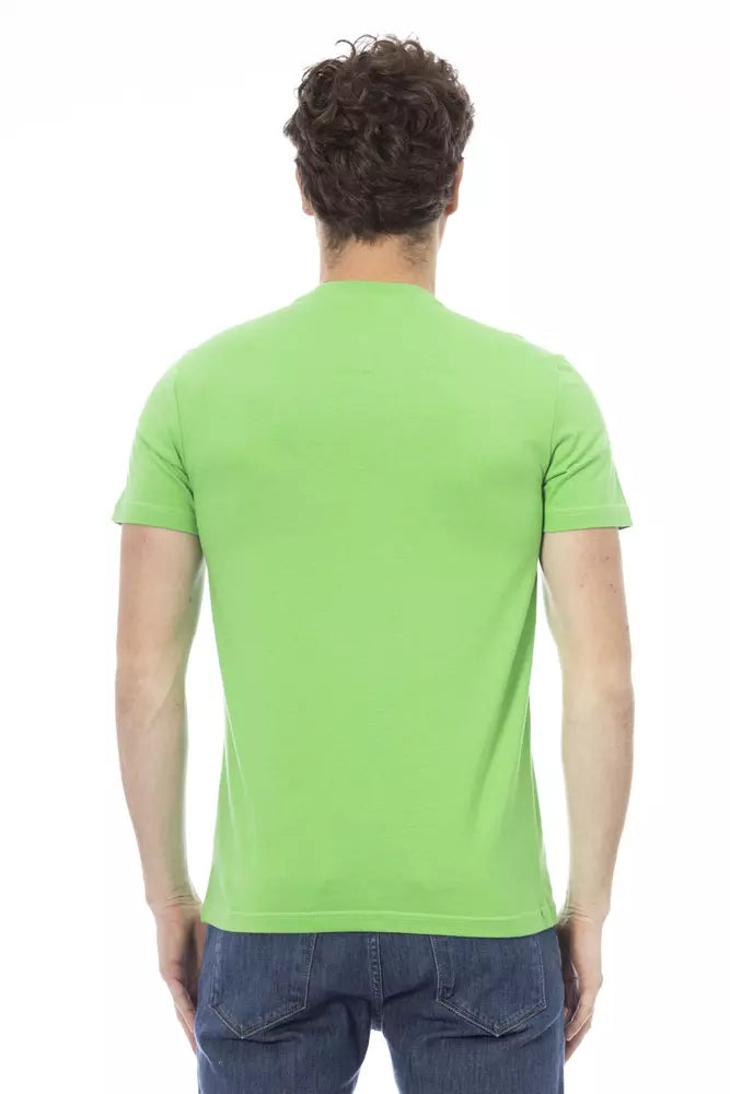 Baldinini Trend Emerald Cotton Tee με στάμπα υπογραφής