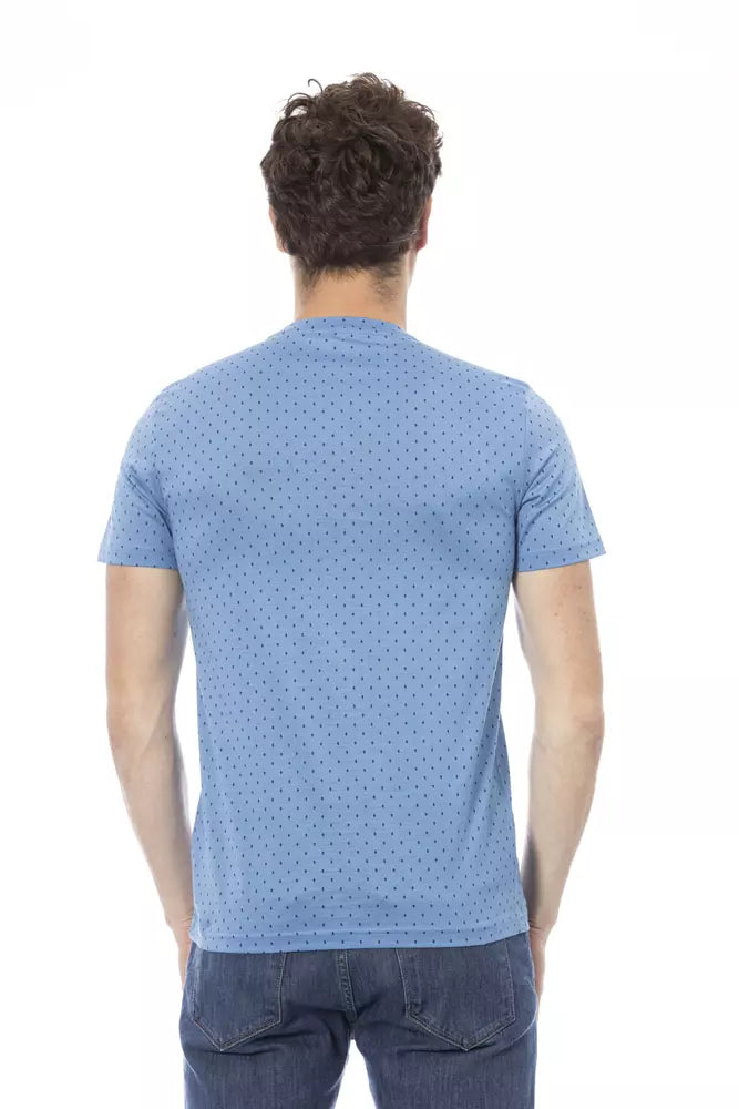 Baldinini Trend Light Blue Cotton Men T-Shirt