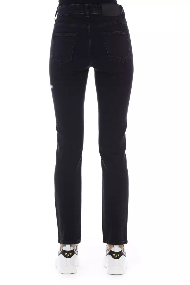 Baldinini Trend Black Cotton Women Jeans