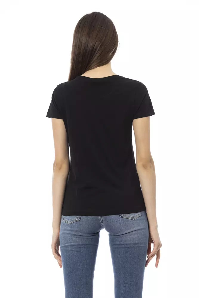 Trussardi Action Black Cotton Women T-Shirt