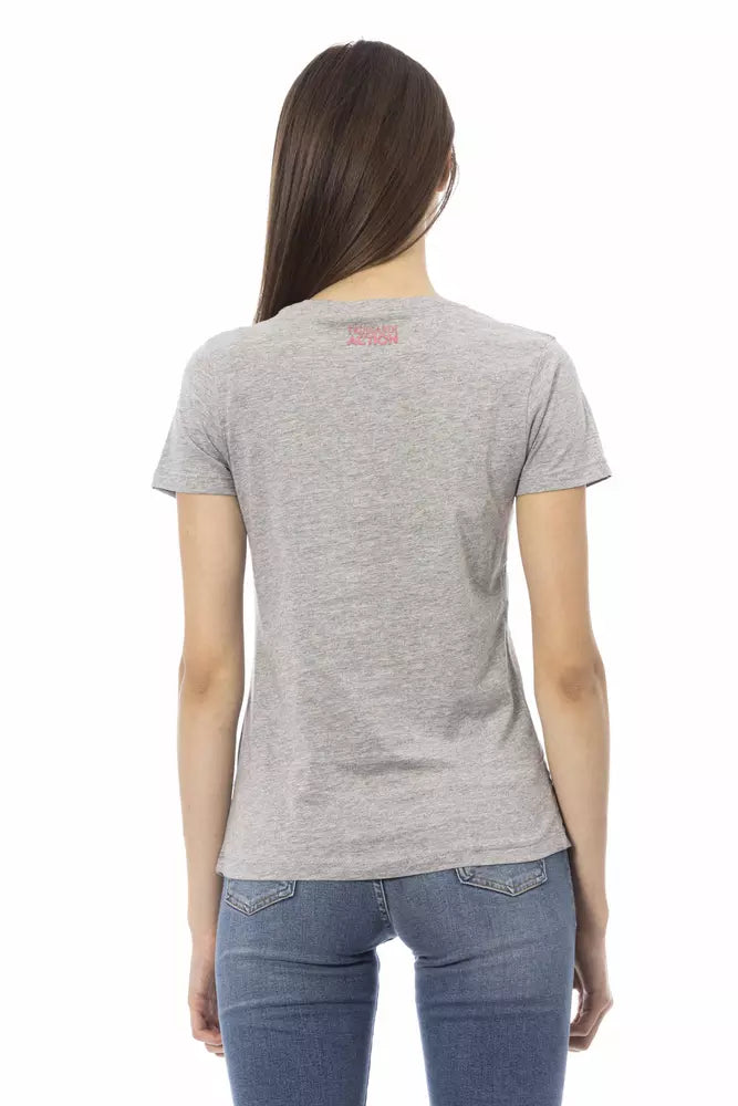 Trussardi Action Gray Cotton Women's Top