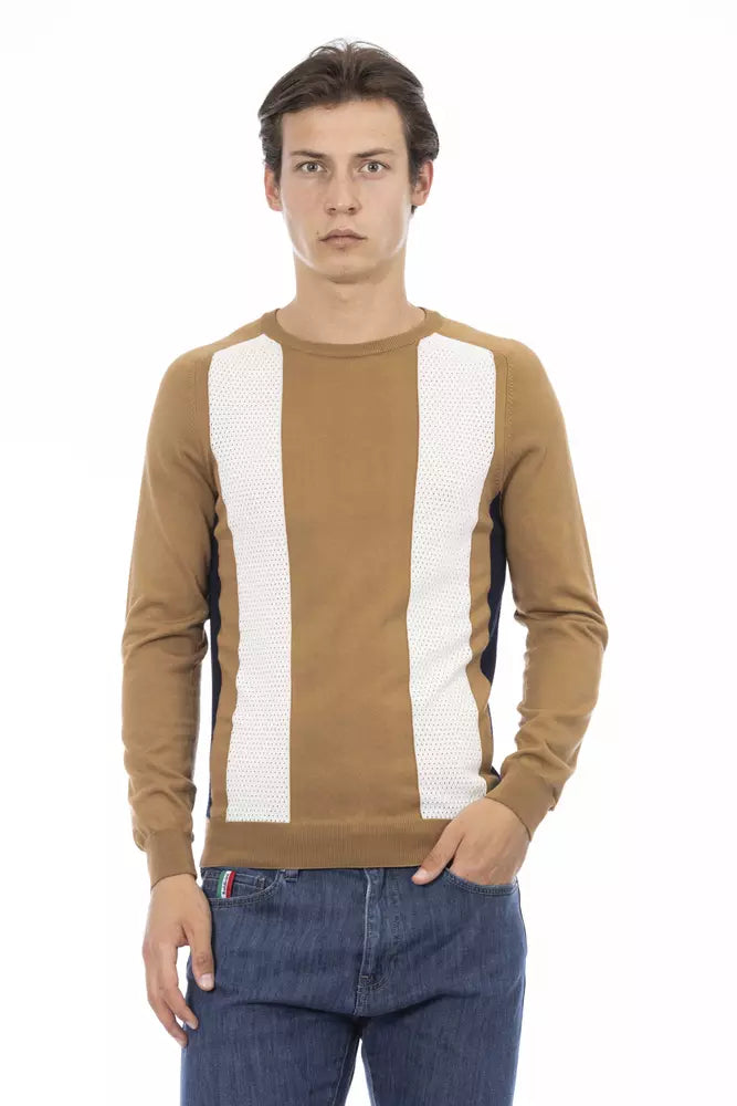 Κομψό πουλόβερ Baldinini Trend Cotton Crew Neck