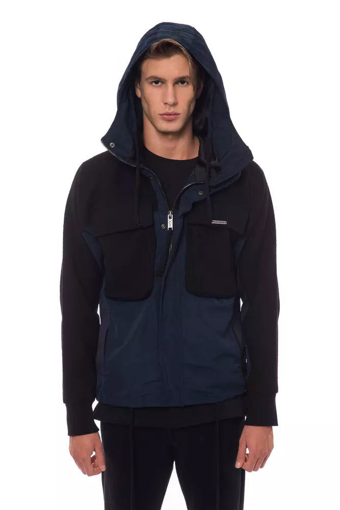 Μπουφάν Nicolo Tonetto Elegant Wool Blend Hooded Jacket