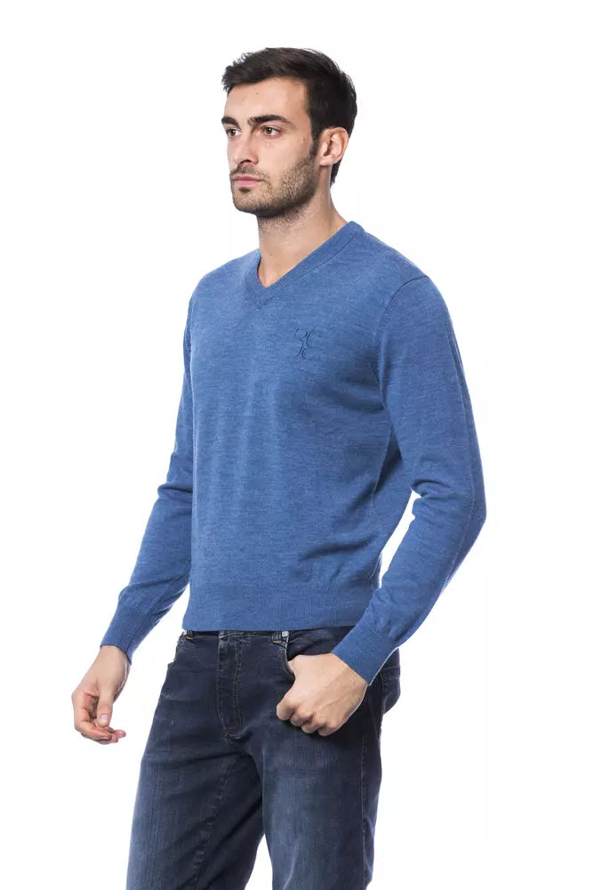 Πουλόβερ Billionaire Italian Couture Κεντημένο Merino Wool Crew Neck