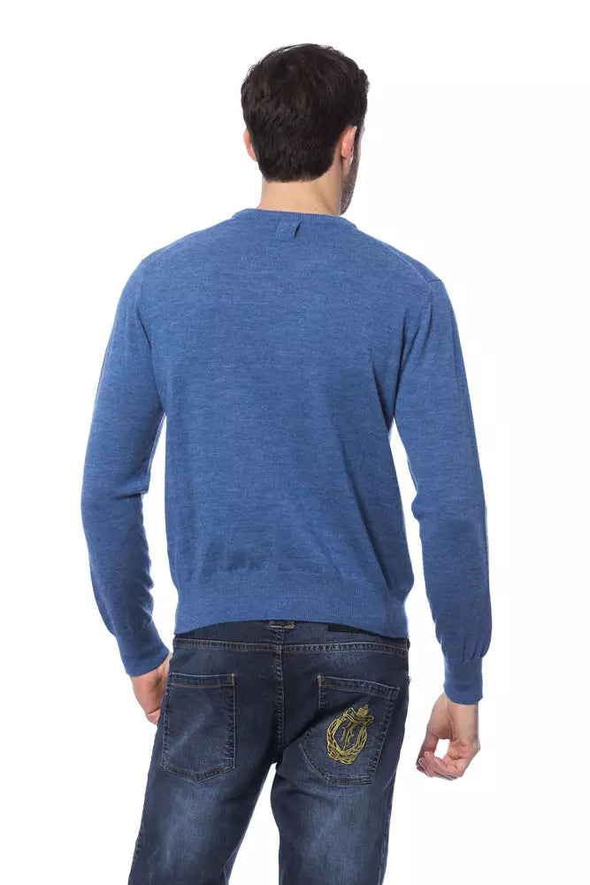 Πουλόβερ Billionaire Italian Couture Κεντημένο Merino Wool Crew Neck