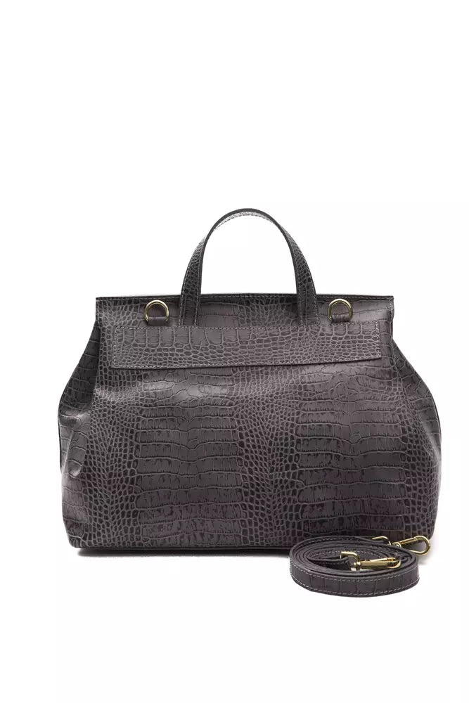 Δερμάτινη τσάντα Pompei Donatella Convertible Croc-Print