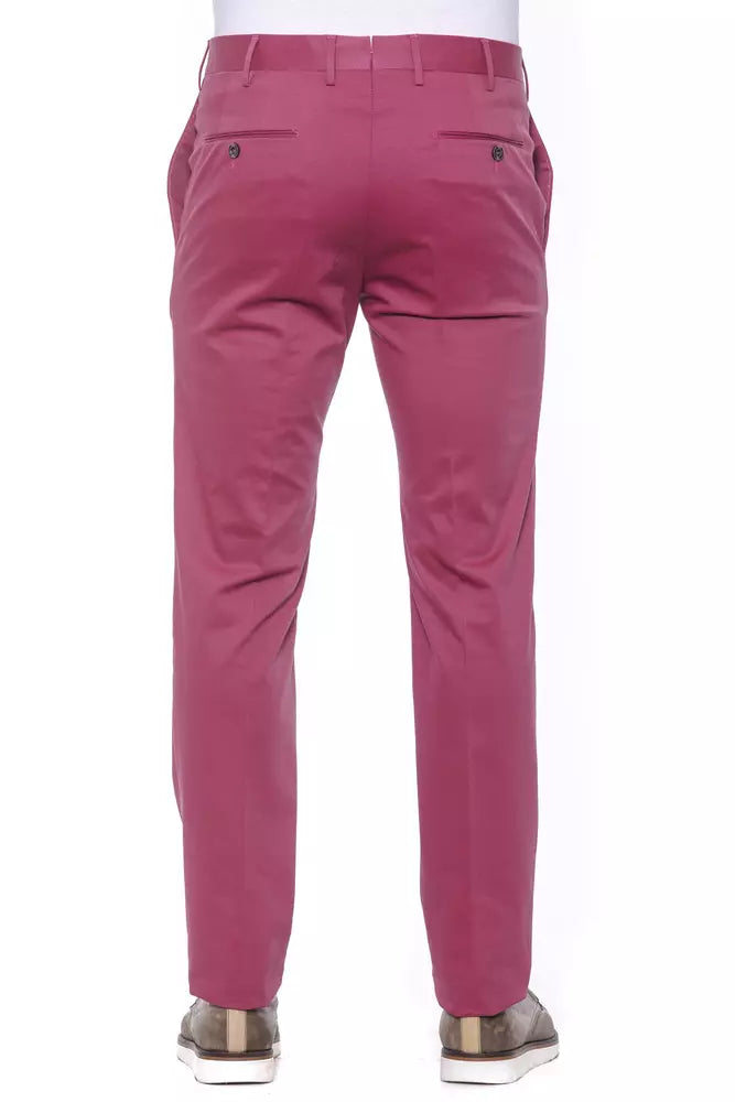 PT Torino Fuchsia Cotton Mens Trouser