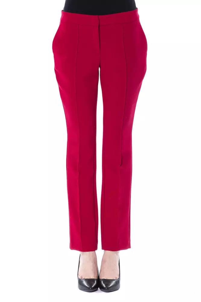 BYBLOS Fuchsia Polyester Women Pant