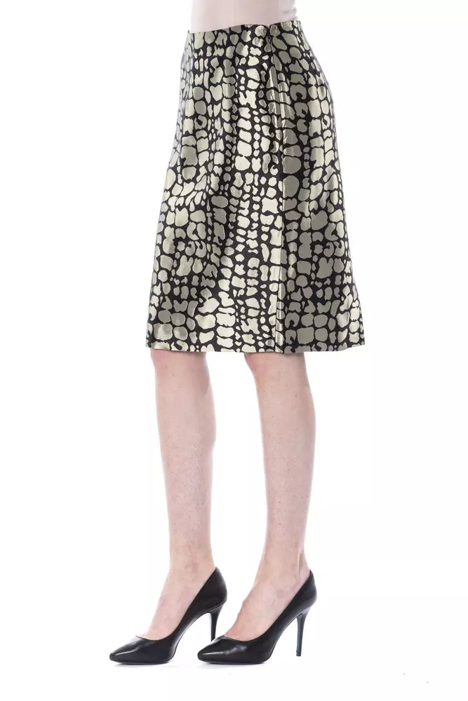 BYBLOS Gold Viscose Women Skirt