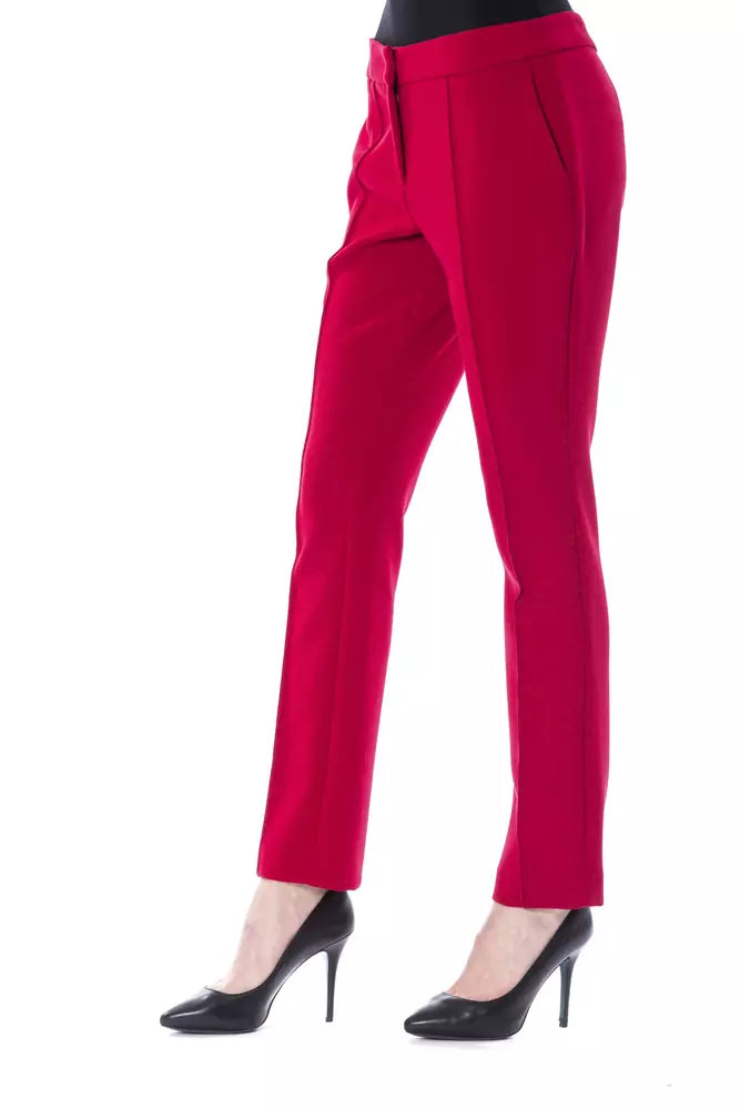 Παντελόνι BYBLOS Chic Fuchsia Slim Fit