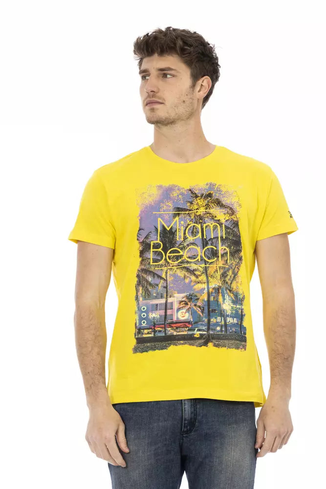 T-Shirt Trussardi Action Sunshine Yellow Cotton Blend