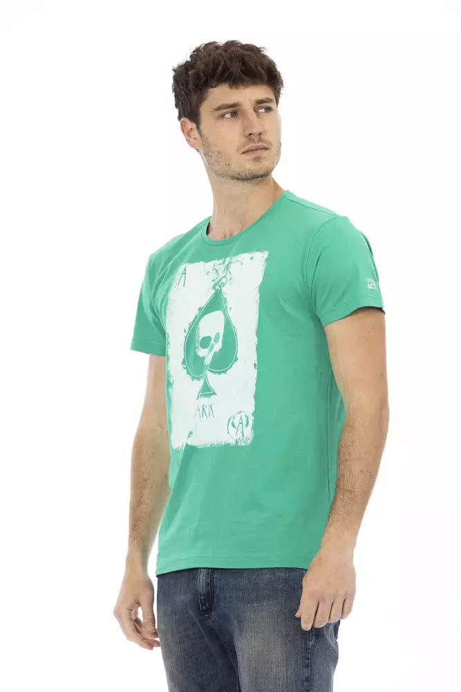 Κοντομάνικο μπλουζάκι Trussardi Action Emerald Casual Elegance