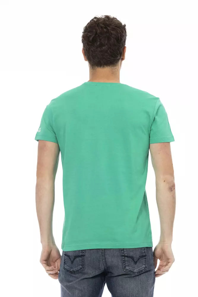 Κοντομάνικο μπλουζάκι Trussardi Action Emerald Casual Elegance