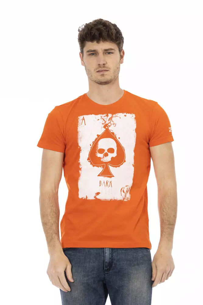 Trussardi Action Orange Cotton Men's T-Shirt