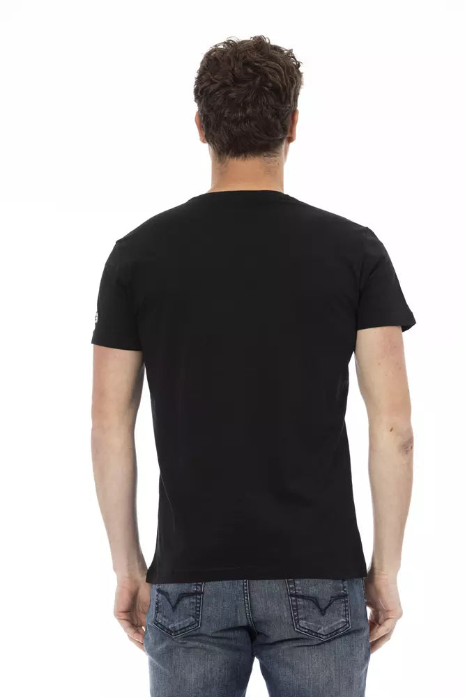 Trussardi Action Black Cotton Men T-Shirt