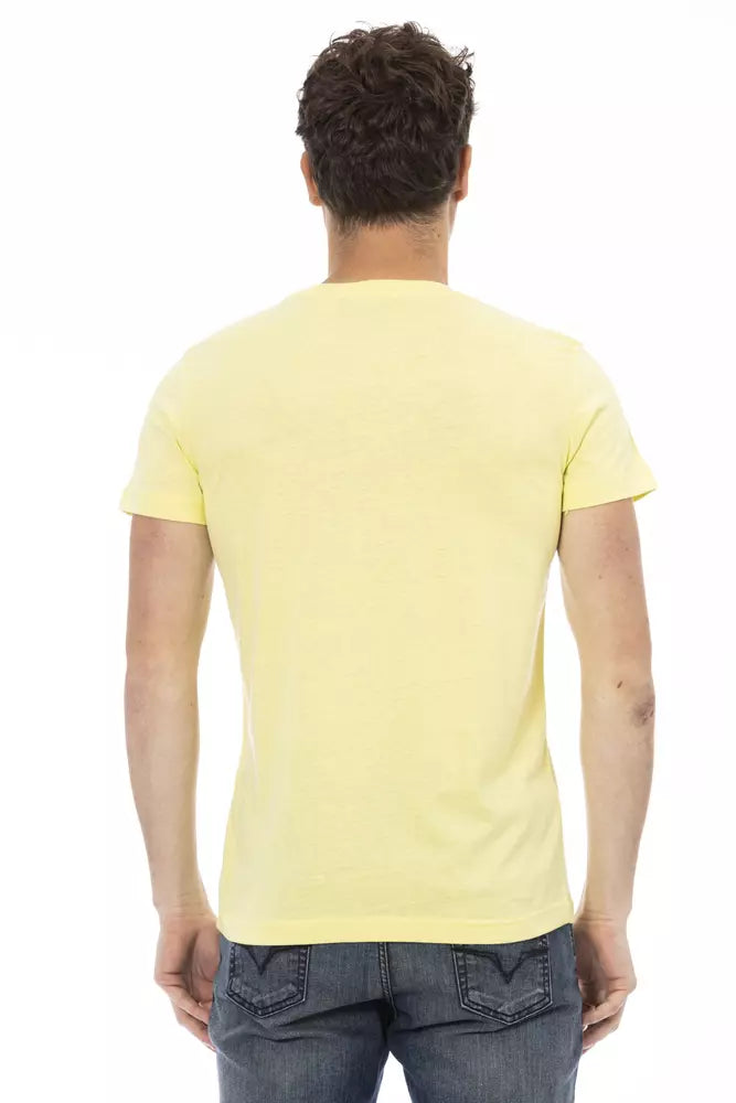 Casual Tee Trussardi Action Sunshine Yellow με γραφική εκτύπωση