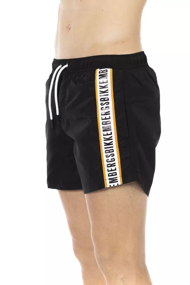 Bikkembergs Black Polyamide Men Swim Short