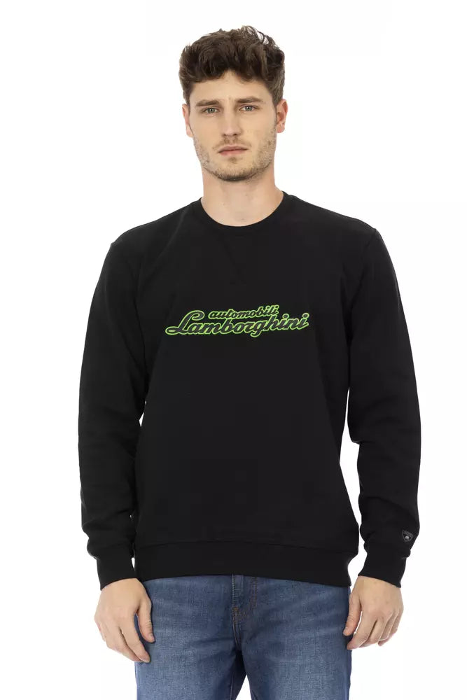 Φούτερ Automobili Lamborghini Sleek Cotton Crewneck Φούτερ με λογότυπο